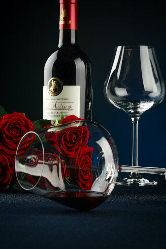 Romantic Weekend with Merlot and Roses